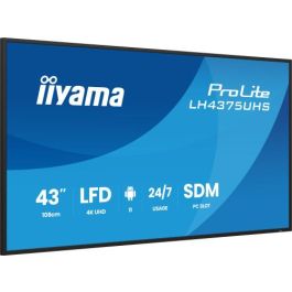 Iiyama LH4375UHS-B2AG Monitor Profesional 43" 4K UHD Android 11 IPS 24/7 500cd/m² HDMI DisplayPort VESA