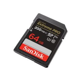 SanDisk Tarjeta de Memoria SDXC Extreme Pro 64GB UHS-I U3 V30 - 200MB/s Lectura, 90MB/s Escritura para Video 4K