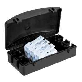 Solera Caja de conexión para iluminación IP20 Black Series, 16A 450VAC, terminal 3P, BK-L3P