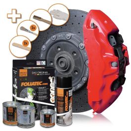 Foliatec FO2185 Pintura Pinza Freno Set Neon Rojo 4 Componentes