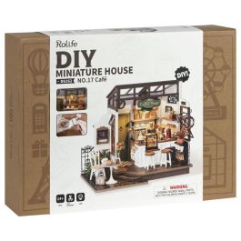 ROBOTIME DIY No.17 Maqueta Cafetería Mystic Archives con 183 Piezas - Modelo de Ensamblaje detallado 27.6x6.6x21cm