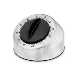 Temporizador de Cocina Kinvara Acero, 8.3x6x8.3 cm, Metal/Negro (12 Unidades) Temporizador de Cocina Kinvara Acero, 8.3x6x8.3 cm, Metal/Negro (12 Unidades)