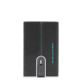 Blue Square, Cartera de cuero, Sistema deslizante cuadrado con clip para dinero, PP5358B2R-N, Negro, Para hombres Precio: 55.89000043. SKU: B1B7F6M6HP
