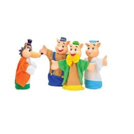 Color Baby Marionetas Los Tres Cerditos Set 4 Piezas - Juego de Marionetas para Niños +3 Años