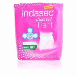 Indasec DISCREET PANT SUPER Talla Grande Pañales para Incontinencia Moderada 10 Unidades Precio: 5.5. SKU: S0557618