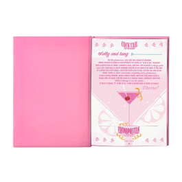 Belius Cocktails Bolígrafo Aluminio Rosa Plateado Tinta Azul Caja Diseño