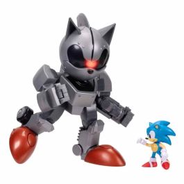 JAKKS PACIFIC Figura Mecha + Sonic - Sonic the Hedgehog 25 cm alto x 18 cm largo x 14 cm ancho