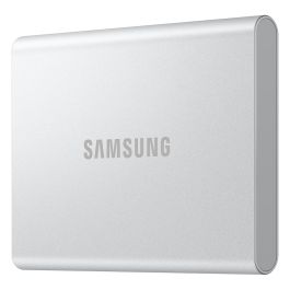 SAMSUNG Portable SSD T7 1TB USB-C 3.2 Gen 2 (10 Gbps) Externo Aluminio Plata - MU-PD1T0G/WW