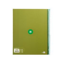 Antartik Cuaderno espiral micro A4 tapa dura 80 hojas 90 gr impresión horizontal