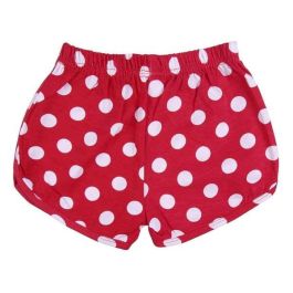 Cerdá Pijama Corto de Verano para Niña, con Licencia Disney Minnie Mouse, en Tejido Single Jersey, Talla 3 Años, Color Rojo