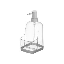 Kinvara Dosificador de Cocina Plástico Transparente Gris 10.5x20x8.8 cm para líquidos y salsas (Set de 12)
