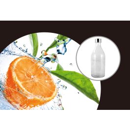 Anna Botella Vidrio 1L Tapa Metal Round A (6 Unidades)