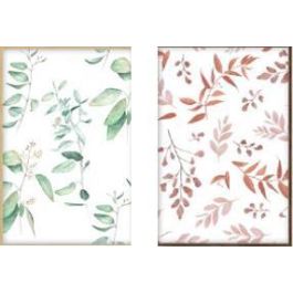 DKD Home Decor Marco de Fotos 10x15 cm Marron Oscuro/Claro MDF (2 Unidades) 20 x 15 x 1 cm