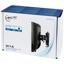 ARCTIC W1A Soporte de Pared para 1 Monitor hasta 43" (109cm) 20kg, VESA, Inclinable, Giratorio, Negro