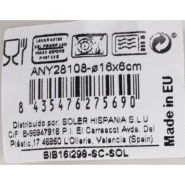 La Mediterranea Bol Anya 16 cm Brillo Colección Anya Cerámica (24 Unidades)