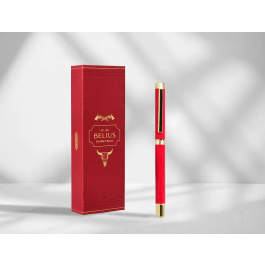 Belius Roller Wild West Aluminio Granate Dorado Tinta Negra Caja Diseño