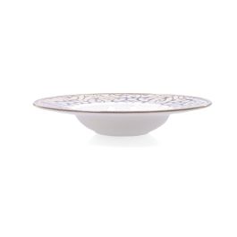 Bidasoa Deneb Hydrozero Plato Hondo de Porcelana para Risotto 26 cm Marrón, Cerámica Resistente, Apto Microondas y Lavavajillas