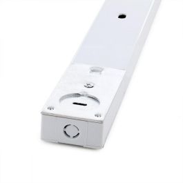 HO-218000CARRIL-T-W Carril Bifásico para Focos LED de 1M en Blanco. Perfil de Aluminio. Permite el desplazamiento de luminarias.