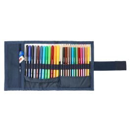 El Ganso Plumier Enrollable 27 Pcs. Eclipse - Estuche Escolar para Niños +3 Años, 7x20x7 cm