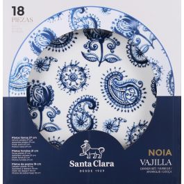 Santa Clara Vajilla Redonda 18 Piezas Noia (2 Unidades)