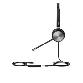 Yealink UH36 Mono Teams Headset USB-A/C y Jack 3.5mm, Micrófono Cancelación Ruido, Audio HD, Comodidad Superior para UC y Oficina.