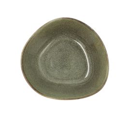 Bidasoa Ensaladera Ikonic de Cerámica Verde - Juego de 3 Unidades (20x19.5x8.5 cm) - Apta Lavavajillas y Microondas, Relieves Orgánicos
