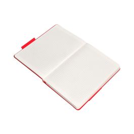 Cuaderno Con Gomilla Antartik Notes Tapa Dura A4 Hojas Cuadricula Rojo 100 Hojas 80 gr Fsc