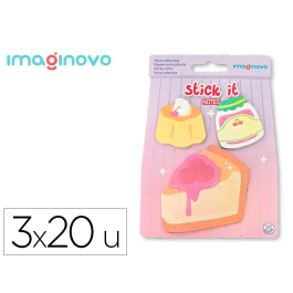 Imaginovo Bloc Notas Adhesivas Foodies Tarta 20 Hojas Tamaños Surtidos Precio: 1.815. SKU: B18LYJQ4R2