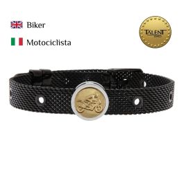 Pulsera Unisex Biker Talent Jewels TJA-1-09-01-2-235 Negro