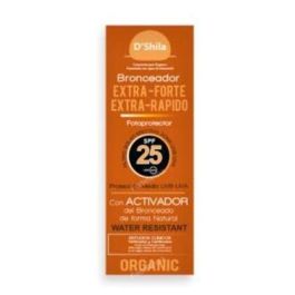 DSHILA Protector Solar Extrafuerte SPF25 100ml. Acelerador Bronceado con Manteca Karité y Aloe Vera Precio: 26.49999946. SKU: B17DZ49BBE