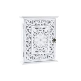 Armario de llaves DKD Home Decor Blanco Madera MDF (22 x 6 x 26 cm)