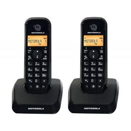 Motorola S1202 Duo Telefono Negro Inalambrico DECT Identificador de Llamadas Dual SIM
