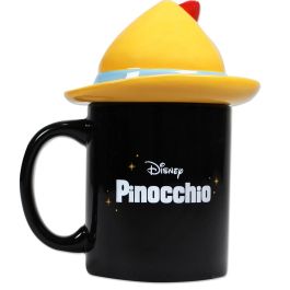 Half Moon Bay Taza 3D Pinocho con tapa de sombrero 400ml - Disney