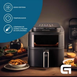 Grunkel Freidora Sana Digital Sin Aceite 6 L Negro 1400W