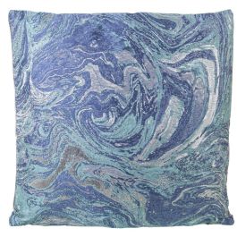 Cojín Alexandra House Living Azul Textil 43 x 43 cm