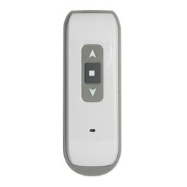 France Combi Persiana enrollable de aluminio con baúl y correderas, funcionamiento eléctrico por radio, 1,40 x 1,00 m, Blanco