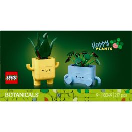 LEGO 10349 Botanicals Plantas Felices Set de Construcción - Drácena y Pilea con Macetas Intercambiables para Decoración