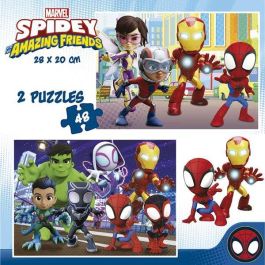 Puzzle 2x48 piezas spidey y sus increíbles amigos Puzzle 2x48 piezas spidey y sus increíbles amigos