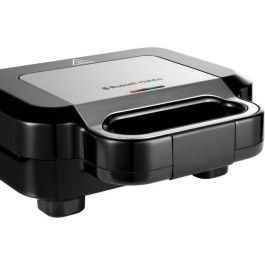 Sandwichera 3 en 1 - RUSSELL HOBBS - 26810-56 - 750 W - 3 placas extraíbles - Negro mate / Acero