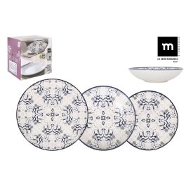 La Mediterranea Vajilla 12 Piezas Tesa Monaco Ivory Brillo - Platos Llano 26 cm, Hondo 21 cm, Postre 20 cm (2 Unidades) Precio: 57.69000006. SKU: S2209688