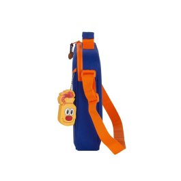 Cartera Escolar Valencia Basket Azul Naranja (38 x 28 x 6 cm)