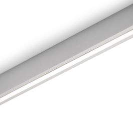 Emuca Kit de barra para armario Luxe, tira LED 4,5x8 Neonlynx V, sensor de movimiento RF Smart y convertidor Smart (24V DC), longitud 900mm, Luz blanca cálida 2.700K, Plástico y Aluminio, Anodizado mate