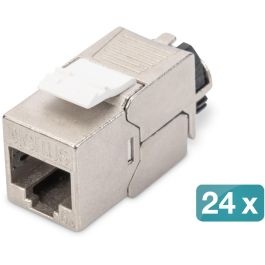 Digitus Keystone Jack Cat6a Apantallado, Módulo Rj-45/LSA, Organizador Cables Inteligente, Plata, Set 24 Unidades Precio: 104.49999956. SKU: B1JHL75T27