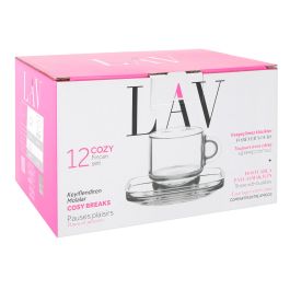 Set 6 Tazas 91 cc con Plato Expresso Cozy - LAV (6 Cajas) Set 6 Tazas 91 cc con Plato Expresso Cozy - LAV (6 Cajas)