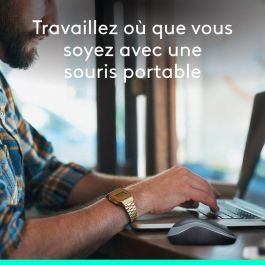 Logitech M185 Ratón Inalámbrico RF Plug & Play con Nano Receptor USB, Diseño Ergonómico, Batería hasta 1 Año, Gris