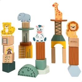 Juego construcción de madera animales selva con 28 piezas (woomax) Precio: 8.59000054. SKU: B19XAPYW4W