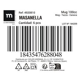 Taza de Café Expreso Masanella 100 cc - Inde (36 Unidades) Taza de Café Expreso Masanella 100 cc - Inde (36 Unidades)