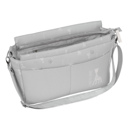 Safta Bolso Adaptable para Carrito de Bebé, Reversible y Repelente, Sophie la Girafe Mum, 46x26x15 cm