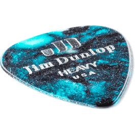 Dunlop Pack 72 Púas Genuine Celluloid Classic Turquesa - Heavy