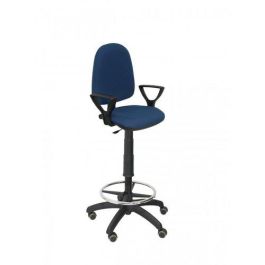 Taburete Piqueras Y Crespo Ayna Brazos Fijos Ergonomico Mecanismo De Contacto Permanente Regulable En Altura Y Aro Reposapies Ruedas De Parquet Asiento Y Respaldo Tapizados Bali Azul Marino Precio: 230.50000028. SKU: S5702384